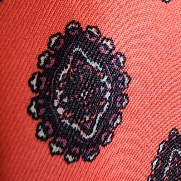 NWT J. Crew Minnie Coral Medallion Print Ankle Pants Women's plus size 16 - Picture 4 of 16